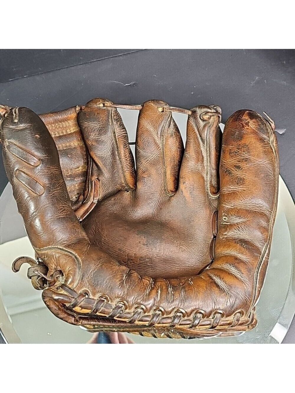 Vintage Rawlings Johnny Groth Baseball Glove Signed BL & Ball Major League USA